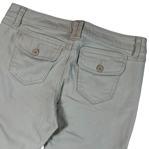 SO size 3 bootcut khaki pants wide leg button flap pockets. Great used condition - Picture 6 of 13